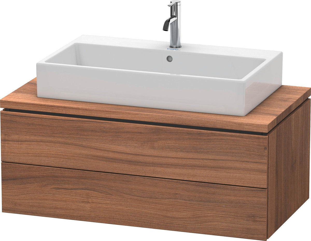 Duravit L-Cube Konsolenwaschtischunterbau 1020 mm betongrau matt mit 2 Schubkästen und Tip-On-Technik