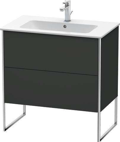 Duravit Waschtischunterbau XSquare 810x732x478mm mit 2 Auszügen, s-matt, Eiche, mittig