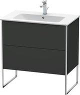Duravit Waschtischunterbau XSquare 810x732x478mm mit 2 Auszügen, s-matt, Eiche, mittig
