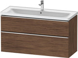 DURAVIT D-Neo Waschtischunterbau 1184 mm Eiche Schwarz mit Bronze Griff