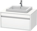 Duravit Ketho Waschtischunterbau 800 mm wandhängend, 1 Auszug, weiß matt – für Einbauwaschtisch