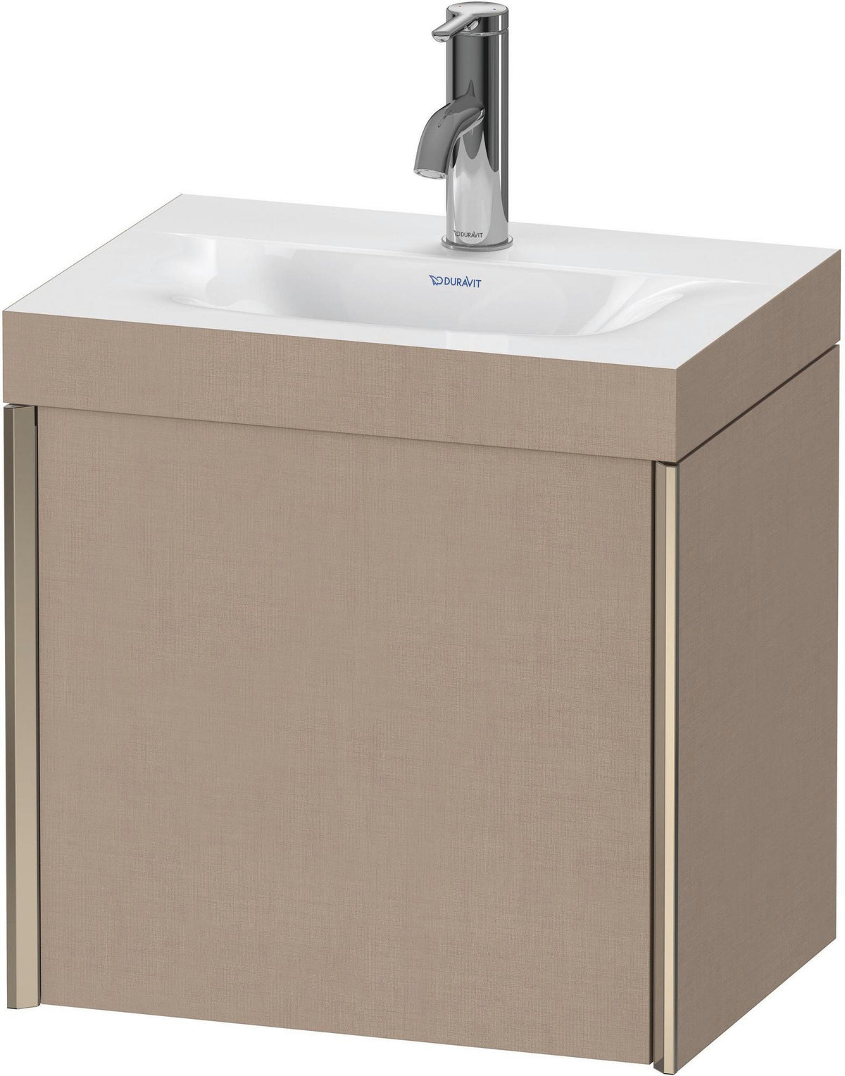DURAVIT XViu c-bonded Waschtischunterbauset 460 mm mit 1 Tür, champagner matt/basalt matt