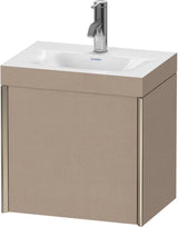 DURAVIT XViu c-bonded Waschtischunterbauset 460 mm mit 1 Tür, champagner matt/basalt matt