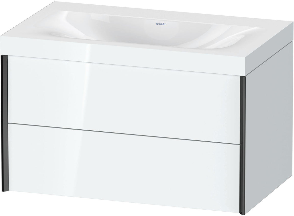 DURAVIT XViu c-bonded Waschtischset wandhängend 800x480x503mm mit 2 Schubkästen, Push-Open und Soft-Close