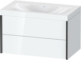 DURAVIT XViu c-bonded Waschtischset wandhängend 800x480x503mm mit 2 Schubkästen, Push-Open und Soft-Close
