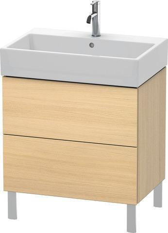 Duravit L-Cube Waschtischunterbau 684 mm Amerikanisch Nussbaum mit Tip-On-Technik
