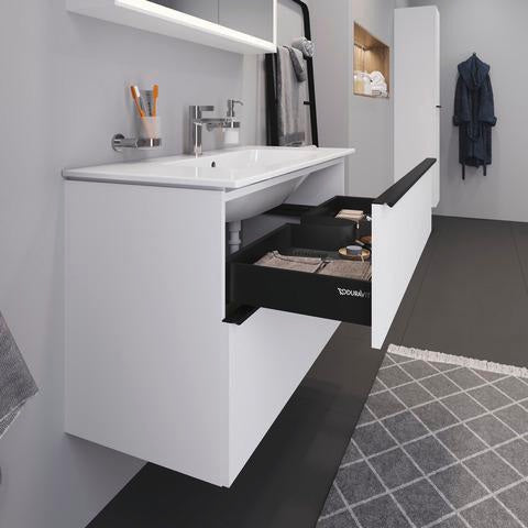 DURAVIT D-Code Seifenspender mit Glasflakon und verchromtem Messinghalter für Wandmontage