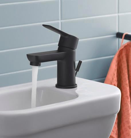 DURAVIT D-Code Einhebel-Waschtischmischer Schwarz mit FreshStart und MinusFlow
