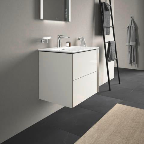 DURAVIT Viu Möbelwaschtisch 630 mm Weiß mit Überlauf und 1 Hahnloch