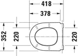 DURAVIT Qatego WC-Sitz Weiß mit Absenkautomatik – Studio F. A. Porsche Collection
