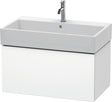 DURAVIT L-Cube Waschtischunterbau 784 mm, 1 Auszug, Weiß Matt, wandhängend, Tip-On