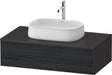 Duravit Zencha Konsolen-Waschtischunterbau 1000 mm Eiche Anthrazit mit 1 Auszug