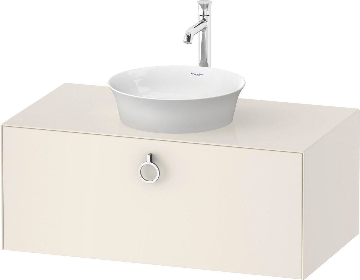 Duravit White Tulip Waschtischunterbau 1000 mm, 1 Auszug, Wandmontage, Nussbaum/Taupe