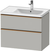 Duravit D-Neo Waschtischunterbau 784 mm Eiche Schwarz Bronze, wandhängend, 1 Auszug