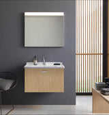DURAVIT Möbelwaschtisch Starck 3 850 mm mit Überlauf, 1 Hahnloch, weiß – Wandhängend