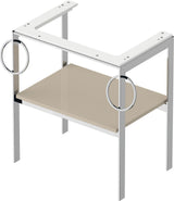 DURAVIT Metallkonsole White Tulip 760x684x450 mm Taupe Hochglanz mit Höhenausgleich