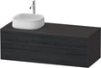 DURAVIT Zencha Konsolen-Waschtischunterbau 1300 mm Eiche Anthrazit wandhängend