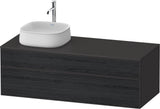 DURAVIT Zencha Konsolen-Waschtischunterbau 1300 mm Eiche Anthrazit wandhängend