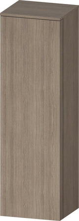DURAVIT Qatego Halbhochschrank 400 mm Eiche Terra Matt mit Tip-on Technik und Soft-Close