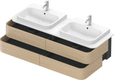 Duravit Happy D.2 Konsolenwaschtischunterbau 1600 mm mit 4 Schubkästen und Tip-On-Technik