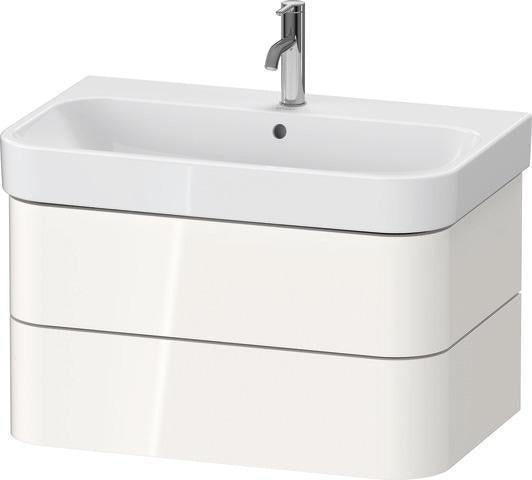 Duravit Waschtischunterbau Happy D.2 Plus 775 mm taupe supermatt mit Tip-On-Technik
