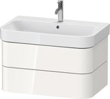 Duravit Waschtischunterbau Happy D.2 Plus 775 mm taupe supermatt mit Tip-On-Technik