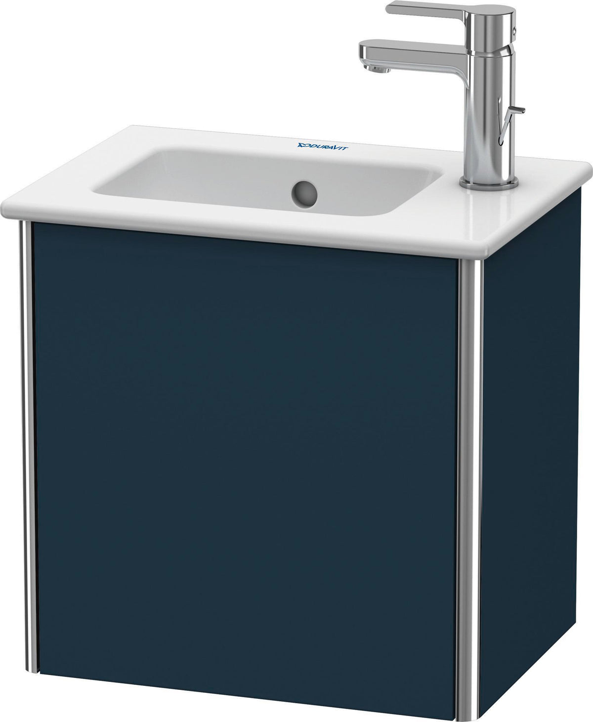 Duravit XSquare Waschtischunterbau 1 Tür rechts 400x410x289 mm Nachtblau Seidenmatt
