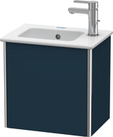 Duravit XSquare Waschtischunterbau 1 Tür rechts 400x410x289 mm Nachtblau Seidenmatt