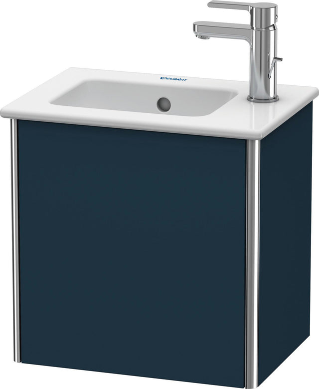 Duravit XSquare Waschtischunterbau 1 Tür rechts 400x410x289 mm Nachtblau Seidenmatt
