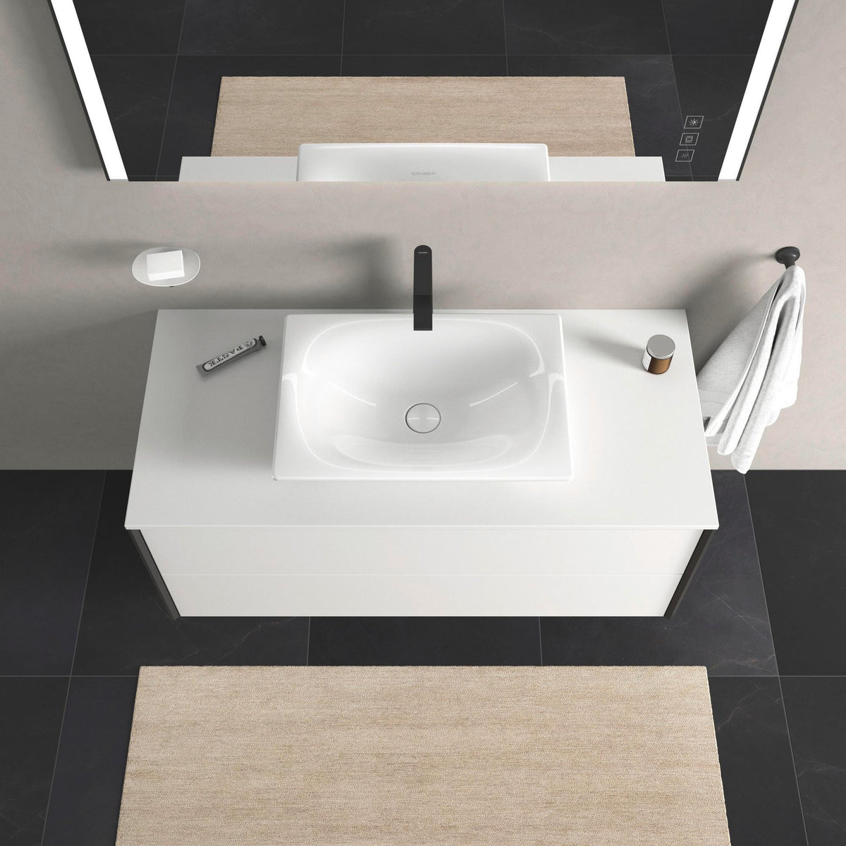 DURAVIT Tulum by Starck Einhebel-Waschtischmischer XL ohne Zugstange, Chrom