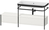 Duravit Waschtischset Happy D.2 Plus 1600x490 mm Ein Hahnloch Taupe Supermatt