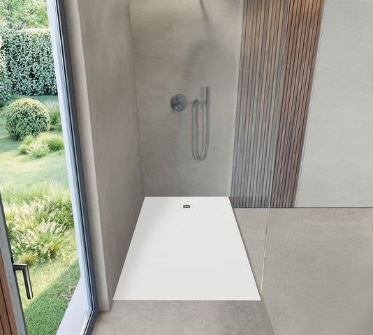 DURAVIT Sustano Duschwanne 1400x900 Mineralguss Weiß Matt – Rechteckig, Bodengleich
