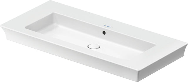DURAVIT White Tulip Möbelwaschtisch 1050 mm, weiß, mit Überlauf, ohne Hahnloch, wandhängend