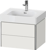 Duravit XSquare Waschtischunterbau 584 mm, 2 Schubkästen, Tip-on, Taupe