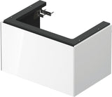 DURAVIT White Tulip Waschtischunterbau 684 mm – 1 Auszug, Tip-On, LED-Innenbeleuchtung, graphit seidenmatt