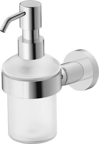 DURAVIT D-Code Seifenspender mit Glasflakon und verchromtem Messinghalter für Wandmontage