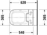 DURAVIT SensoWash Slim Dusch-WC-Sitz für Happy D.2 – mit Fernbedienung & Durchlauferhitzer
