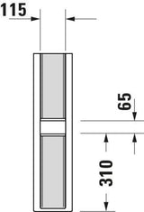 Duravit Standsäule Darling New aus Sanitärkeramik, weiß, 220 x 175 x 720 mm
