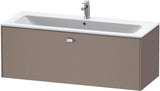 Duravit Brioso Waschtischunterbau 620 mm betongrau matt mit 1 Auszug und Soft-Close