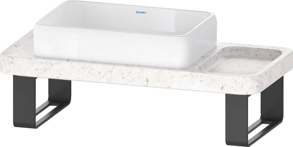 DURAVIT Qatego Aufsatzbecken mit Konsole 1000 mm Weiß Hochglanz HygieneGlaze