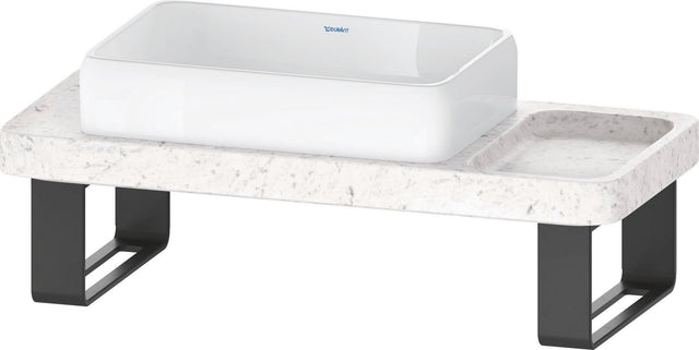 DURAVIT Qatego Aufsatzbecken mit Konsole 1000 mm Weiß Hochglanz HygieneGlaze