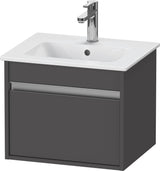 DURAVIT Ketho Waschtischunterbau 500 mm weiß matt, 1 Auszug, wandhängend, Soft-Close