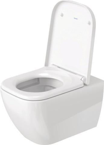 DURAVIT WC-Sitz Happy D.2 anthrazit matt, ohne Absenkautomatik, Edelstahl-Scharniere