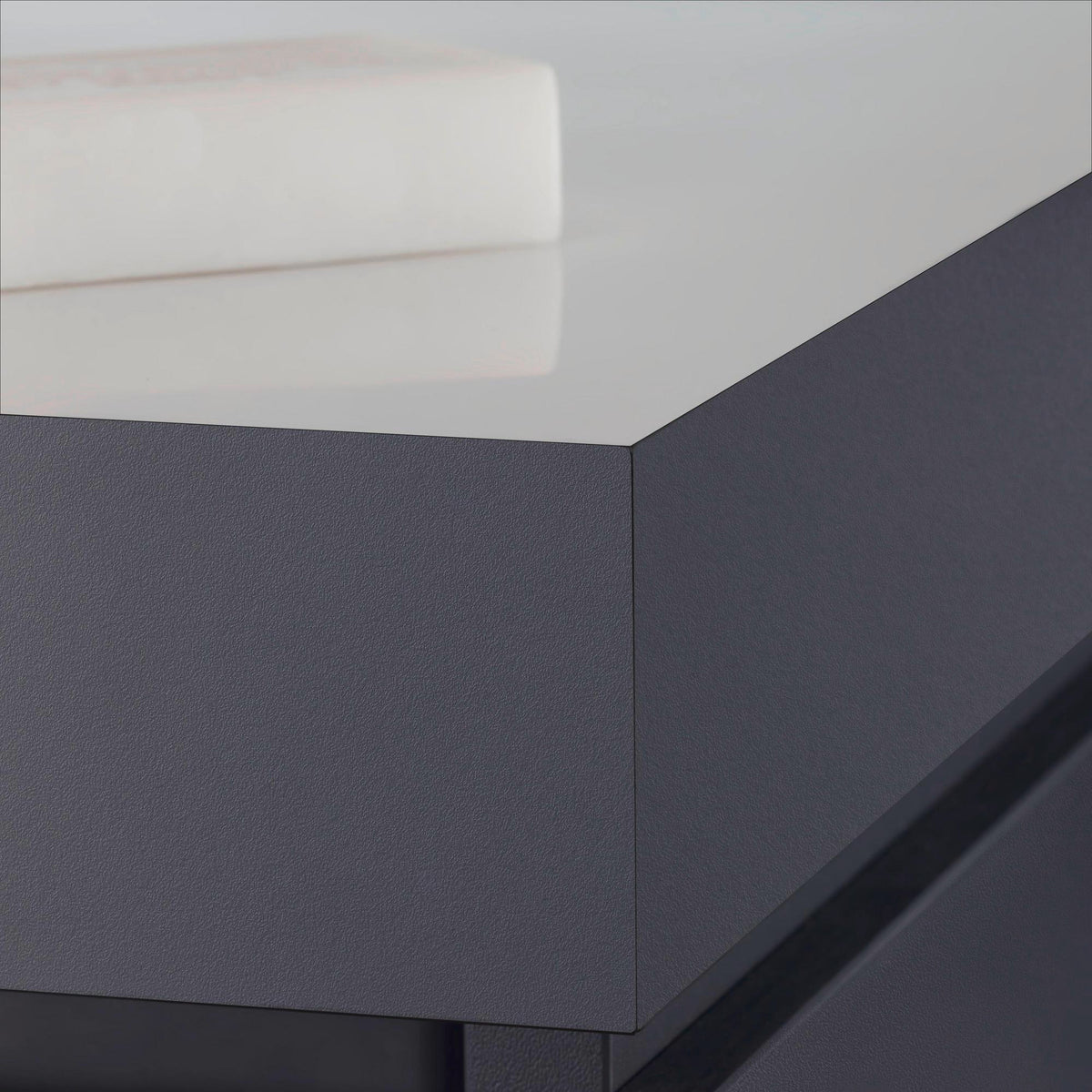 DURAVIT L-Cube c-bonded Waschtischset 800 mm mit Vero Air Becken, 1 Auszug, Weiß Matt