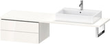 DURAVIT L-Cube Unterschrank 720 mm, 2 Schubkästen, weiß matt, wandhängend