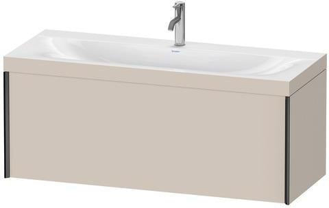 Duravit Möbelwaschtischset XViu 1200x480mm mit Unterbau, 1 Auszug, Ahorn mitte
