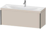 Duravit Möbelwaschtischset XVIU 1200x480mm Chaos-Marmor / Ta s-matt mit Unterbau und Auszug