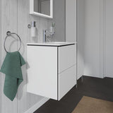 DURAVIT ME by Starck Möbelwaschtisch 530 mm, 1 Hahnloch, mit Überlauf, weiß