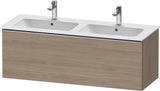 Duravit D-Neo Waschtischunterbau 1280 mm Eiche Terra Matt mit Bronze-Griff und Soft-Close
