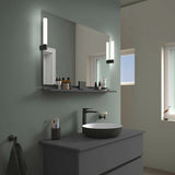 DURAVIT Sivida Spiegel Ablage 1000 mm Chrom/Nussbaum Matt – Badablage mit Befestigungsmaterial